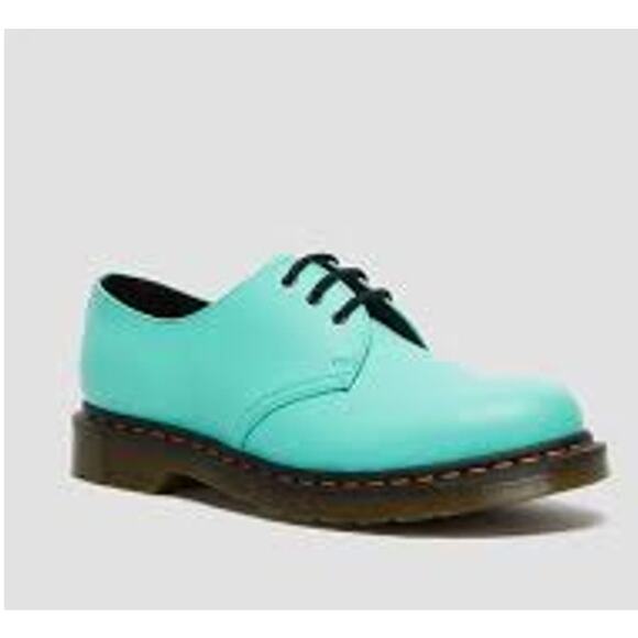 Dr. Martens 1461 Smooth Leather Lace Up Oxford Shoes Tiffany Blue Turquoise 8 - Picture 1 of 11